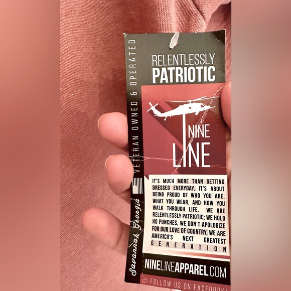 Nine Line Apparel! Patriotic Hoodie/Pink/white/Size-L - Picture 7 of 9